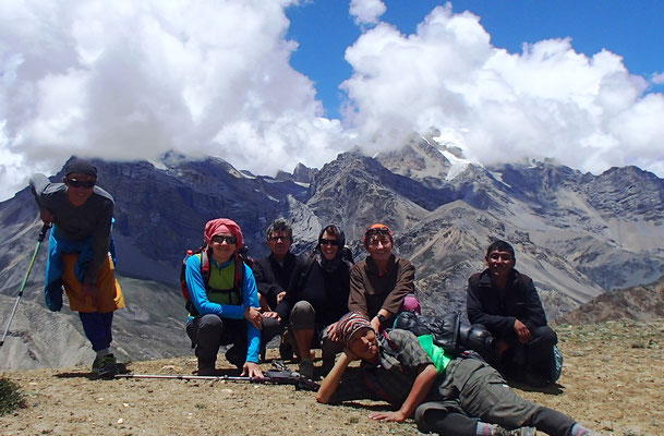 groupe randonneurs nepal